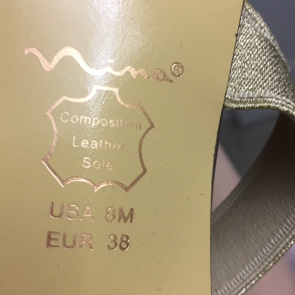 Strappy Gold Heels - Picture 4 of 5